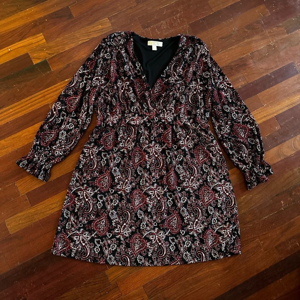 Michael Kors Elegant Paisley Print Dress